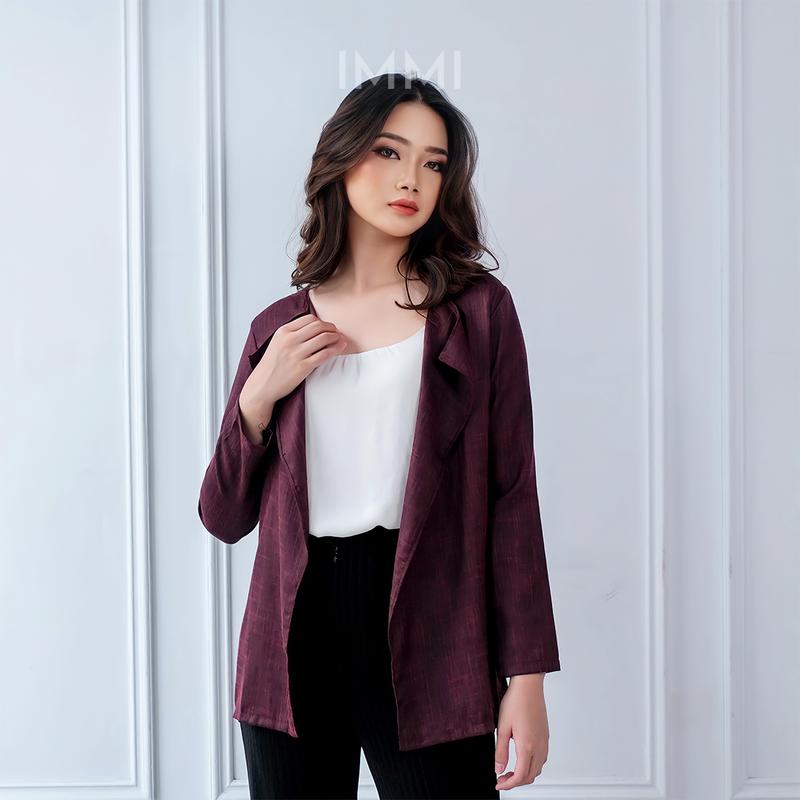 Patricia longsleeve colared cardigan / blazer basic IMMI (232 L6) 3