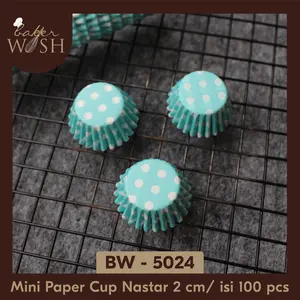 Mini Paper Cup/ Alas Tatakan Nastar Kue Kering isi 100 pcs - BW5024