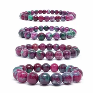 Gelang Batu Red Ruby Tanzania Natural Alami