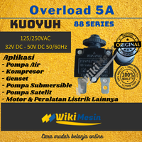 Gambar Overload Thermal Circuit Breaker Kuoyuh 5 Ampere 88 Series 5A dari Overload Wikimesin Kab. Tangerang 3 Tokopedia
