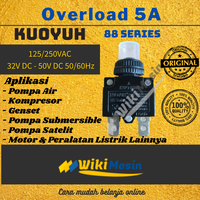 Gambar Overload Thermal Circuit Breaker Kuoyuh 5 Ampere 88 Series 5A dari Overload Wikimesin Kab. Tangerang 2 Tokopedia
