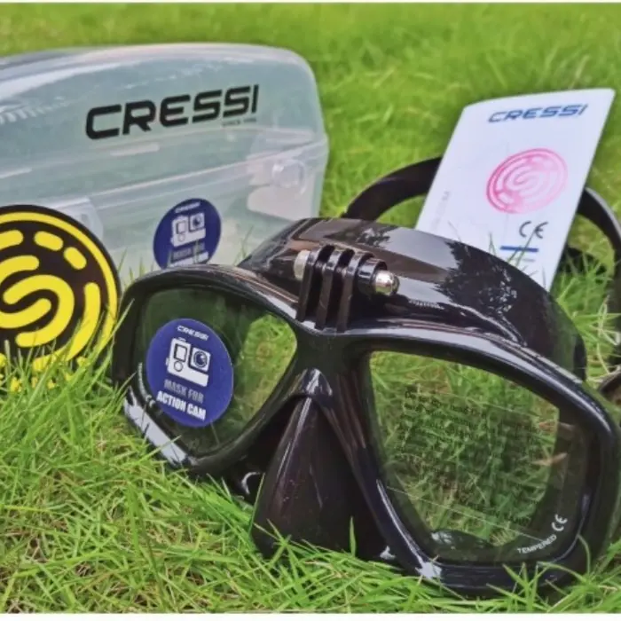 Gambar Cressi Action GoPro Masker Freedive Freediving Low Volume Mask - Black dari Skilla Gears Kab. Sleman 5 Tokopedia