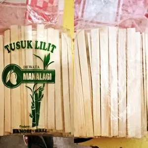 Tusuk Sate Lilit 18cm Isi 120pc Bambu Mesin Oven Kualitas Terjamin Higienis  Kitchenware