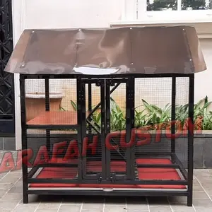 Kandang Rumah kucing kelinci hamster tingkat besar Murah Baja Ringan