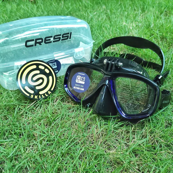 Gambar Cressi Action GoPro Masker Freedive Freediving Low Volume Mask - Black dari Skilla Gears Kab. Sleman 4 Tokopedia