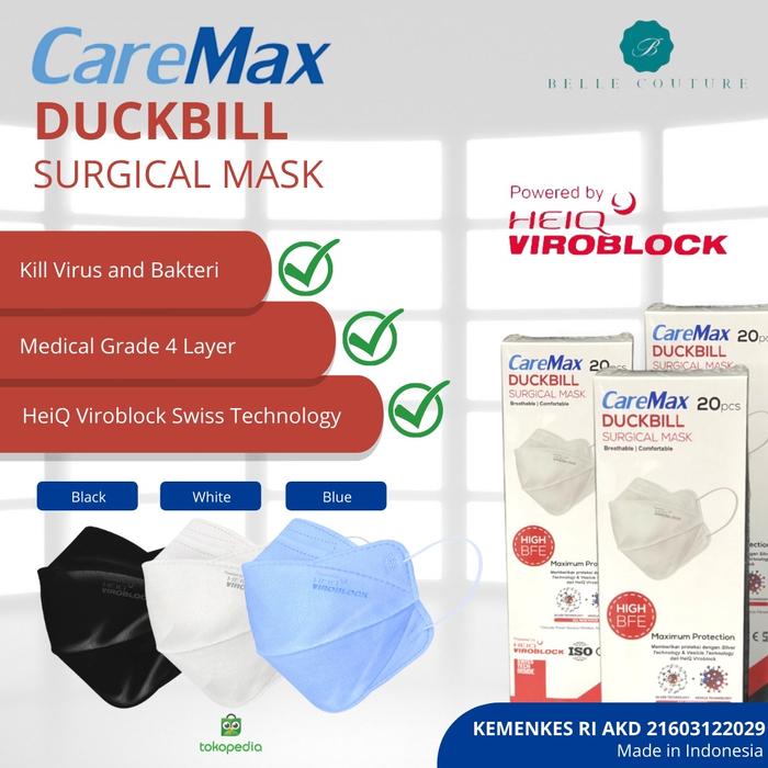 Gambar MASKER DUCKBILL CAREMAX ANTIVIRUS dari Belle Couture Kota Administrasi Jakarta Selatan Tokopedia