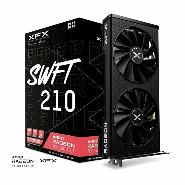 Gambar XFX RX 6600XT Speedster SWFT 210 8GB GDDR6 Graphics Card dari BIGBANG COMPUTER Kota Semarang Tokopedia