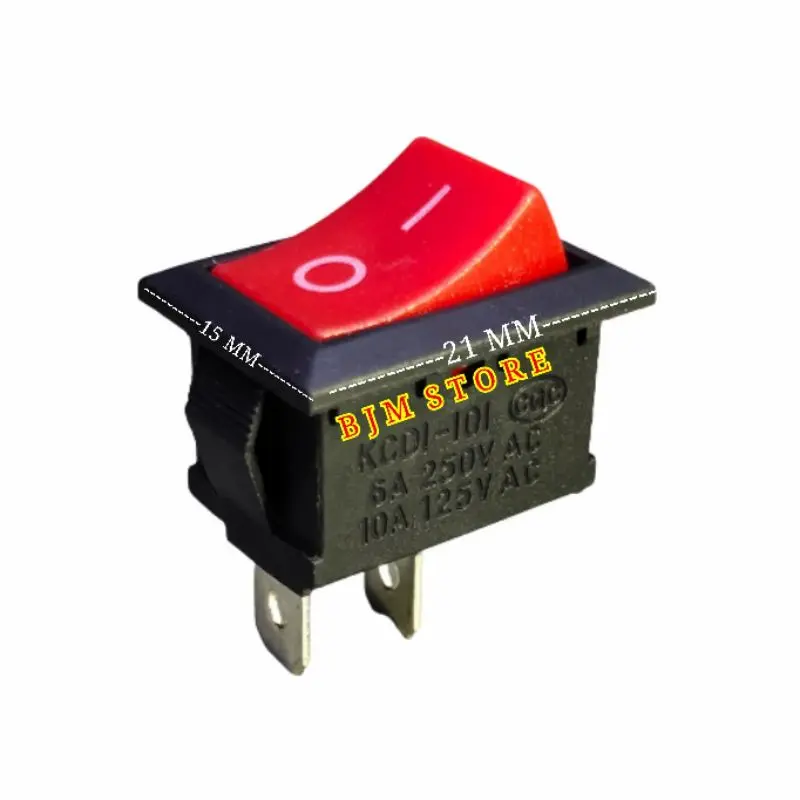 Saklar/Rocker Switch 2pin warna merah