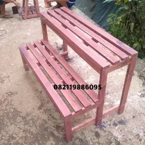 Rak pot tanaman 2 susun bahan kayu berkualitas