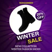 Gambar Sepatu Winter Musim Dingin Suede Wanita Cewe Fashion - Hitam, 37 dari Tokopakaianwinter Kota Administrasi Jakarta Utara 3 Tokopedia
