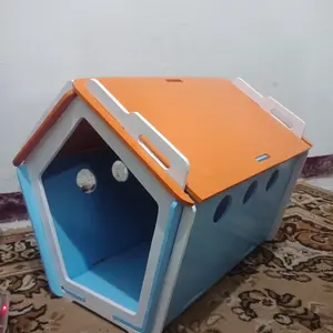 Kandang rumah kayu hewan anjing kucing kelinci pentagon