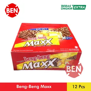 Beng Beng Maxx 1 Pak Box Dus 12 Pcs 32g Bengbeng Beng-beng Besar Max