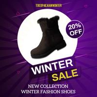 Gambar Sepatu Suede Winter Fashion Wanita Musim Dingin Cewe Fashion Hitam - Cokelat, 37 dari Tokopakaianwinter Kota Administrasi Jakarta Utara 3 Tokopedia