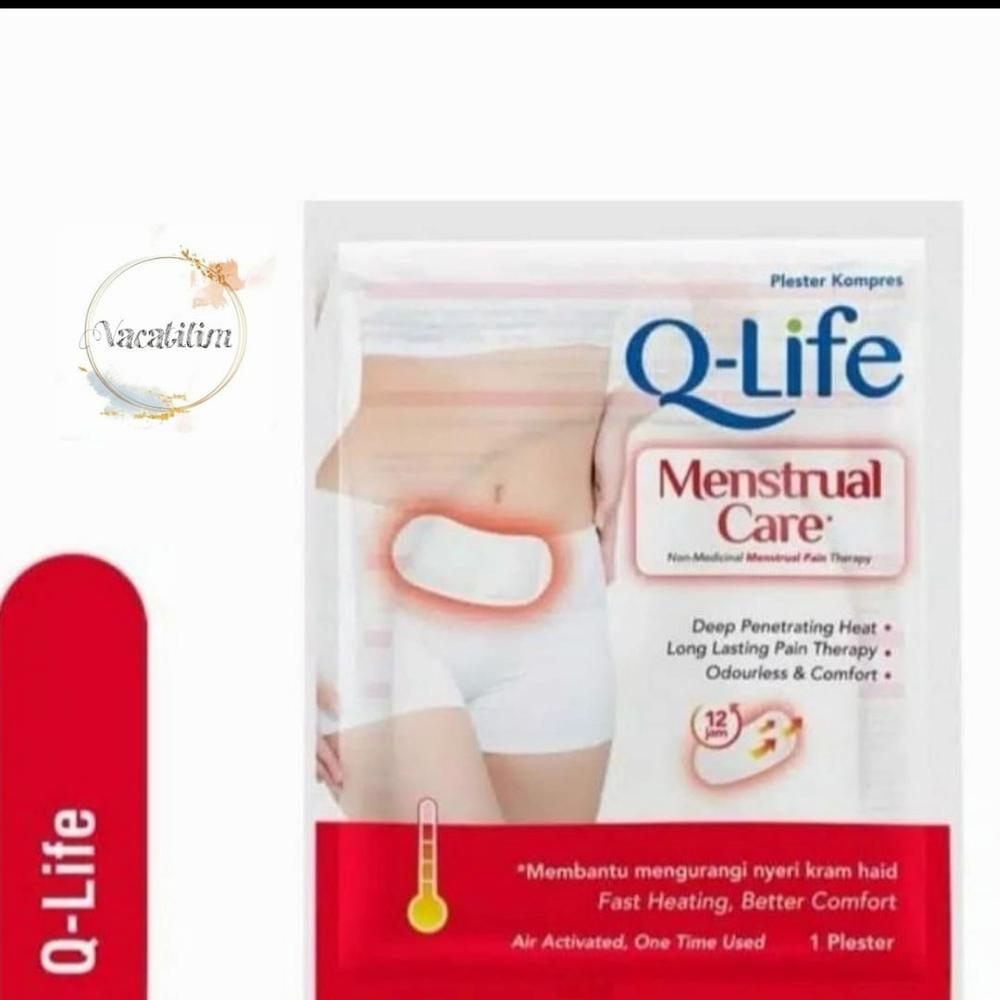 Q-LIFE QLIFE MENSTRUAL CARE PLESTER KOMPRES PEREDA NYERI HAID