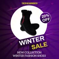 Gambar Sepatu Winter Musim Dingin Suede Wanita Cewe Fashion - Hitam, 37 dari Tokopakaianwinter Kota Administrasi Jakarta Utara 5 Tokopedia