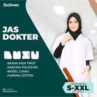 Gambar Jas Dokter Lengan Pendek/Baju Dokter/Jas Dokter ( Unisex ) dari Rumahjahitid Kota Tangerang Selatan 4 Tokopedia