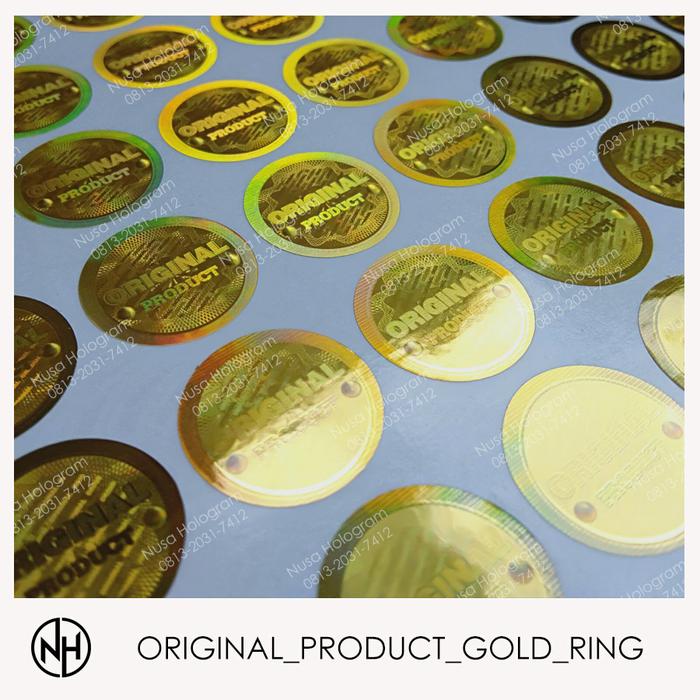 Gambar hologram sticker gold "murah ikuti update harganya" dari nusa hologram Kota Cimahi Tokopedia