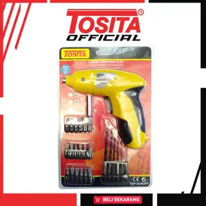 Obeng Baterai, Obeng baterai 3.6V, Bisa Untuk Mengebor, SET