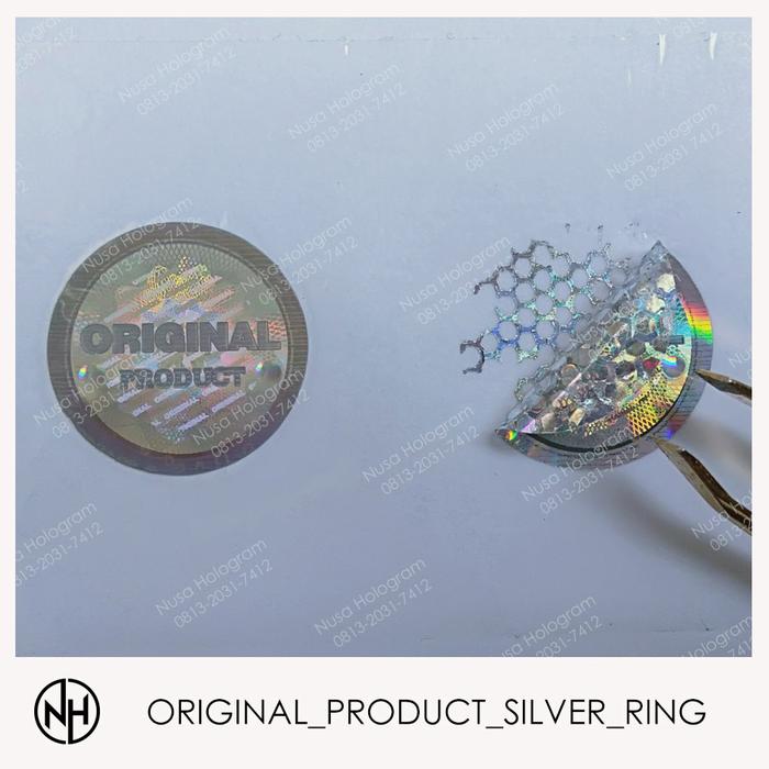 Gambar Stiker Hologram Original Product Silver dari nusa hologram Kota Cimahi Tokopedia