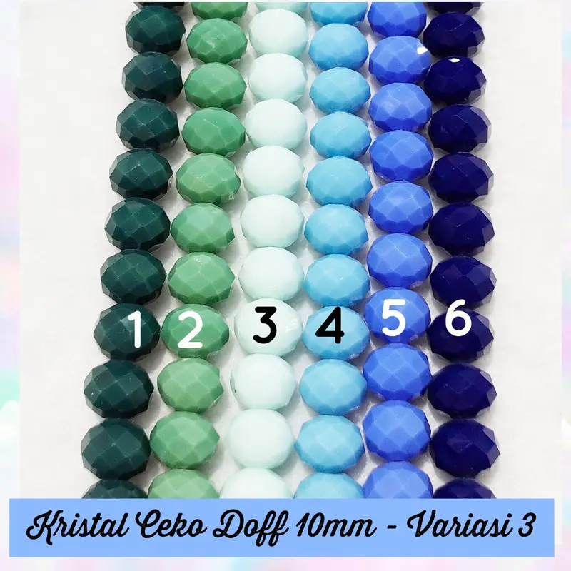 Kristal Ceko Doff 10mm - Variasi 3 0