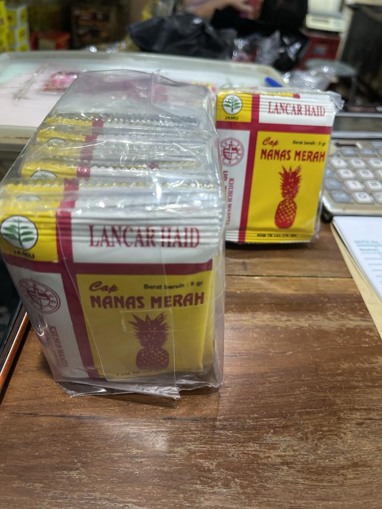 Cap Nanas Merah Lancar Haid 10 sachet