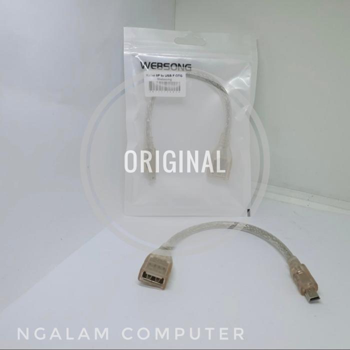 Gambar Kabel OTG USB 5 PIN Mini USB / TO USB Female Cewek OTG dari Ngalam Computer Kota Malang Tokopedia
