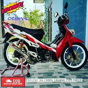 knalpot kolong fizr f1zr force Alfa sigma  kobra suara garing full crome