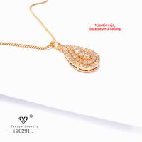 Gambar Yaxiya (anting gelang kalung) liontin perhiasan imitasai gold 18k dari YAXIYA JEWELRY Kota Administrasi Jakarta Barat 2 Tokopedia