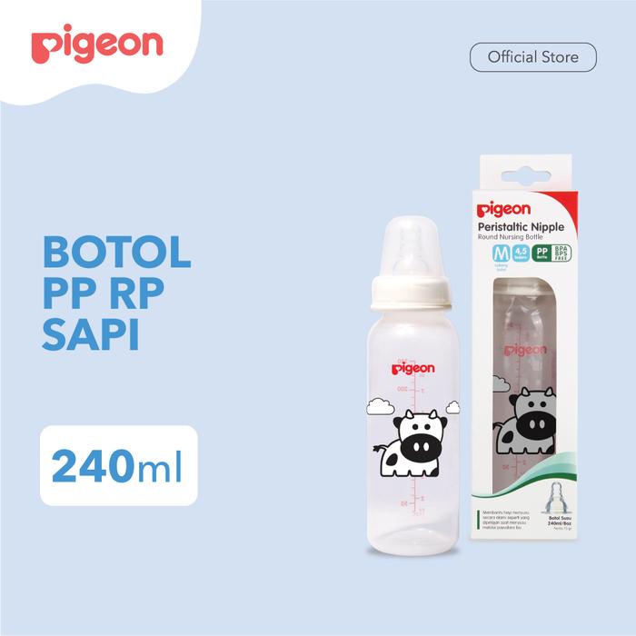 Gambar PIGEON Botol Susu Bayi Pp Rp 240Ml Sapi With S-Nipple Size M dari Pigeonbabyindonesia Kota Tangerang Selatan Tokopedia