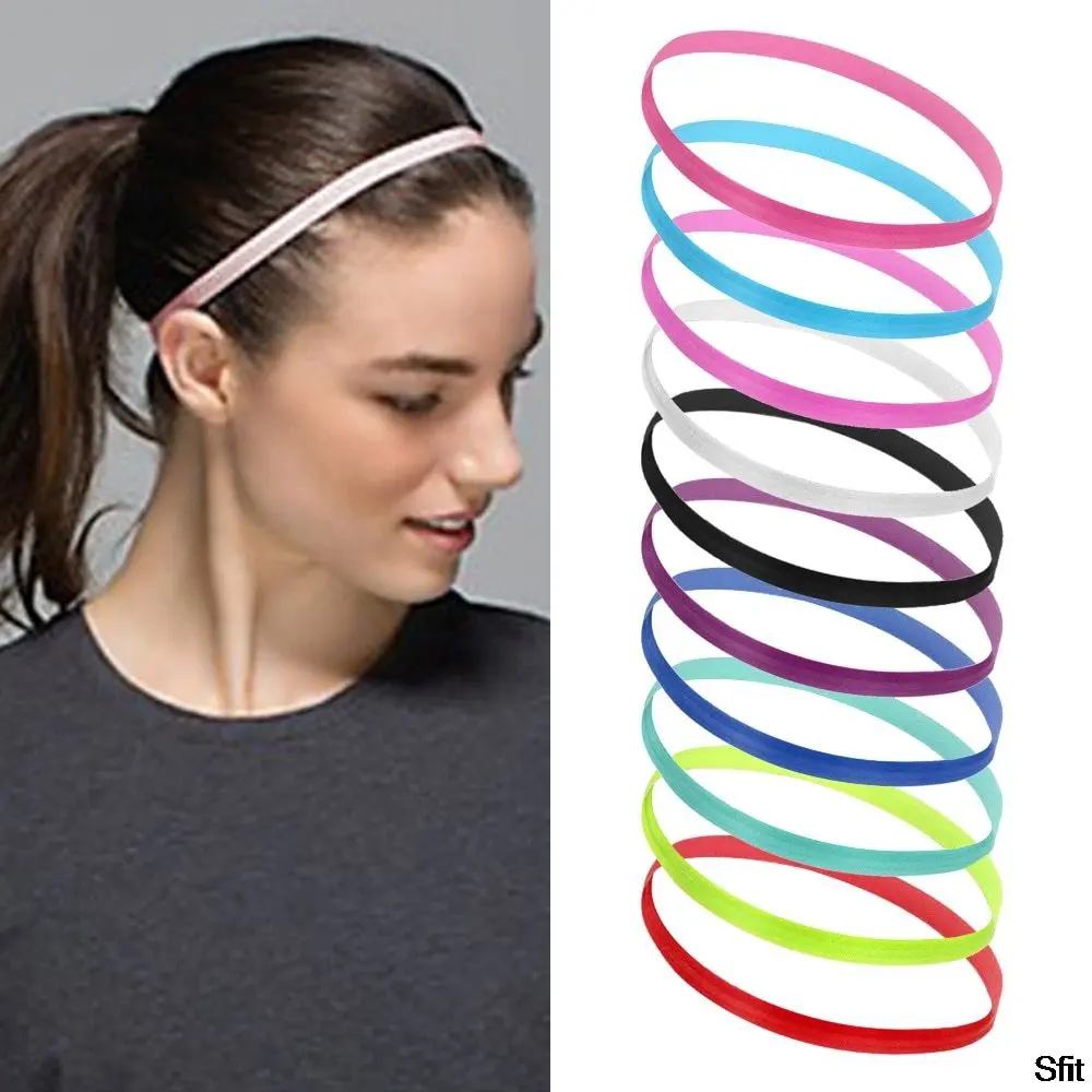 Mini Hair Band Sport Anti Slip Unisex Headband Bandana Olahraga Bando