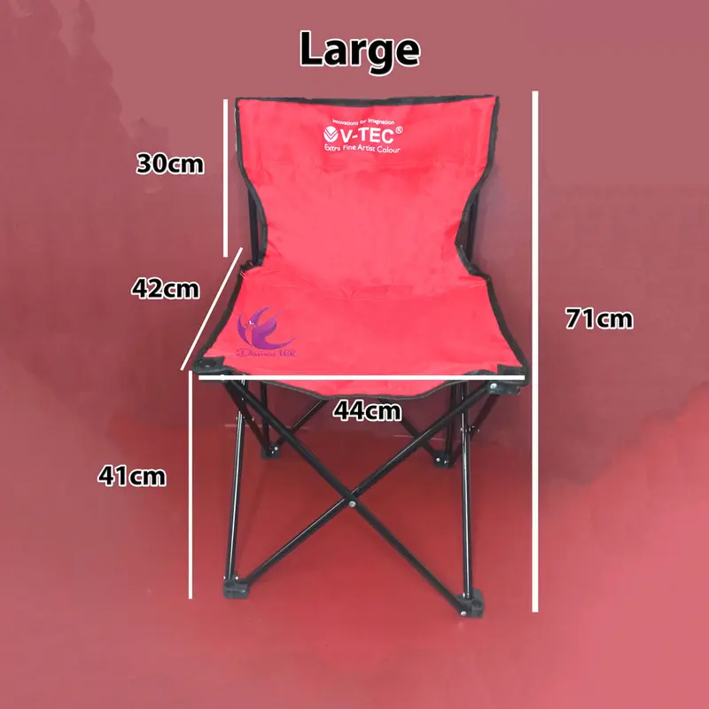 V-TEC KURSI LIPAT OUTDOOR (SMALL, MEDIUM, LARGE) KURSI LIPAT SANDARAN 0