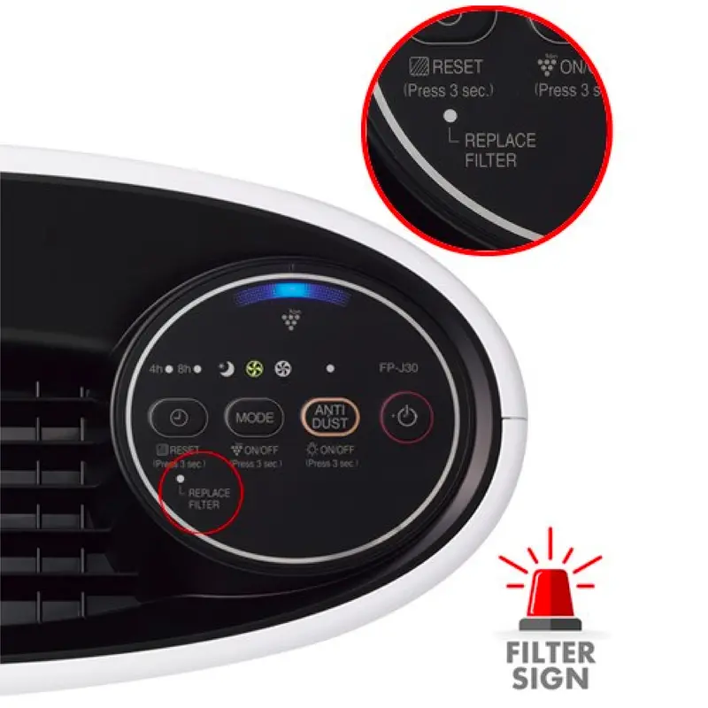 Sharp Air Purifier FP-J30Y-Black / Pink / Aqua Blue 6