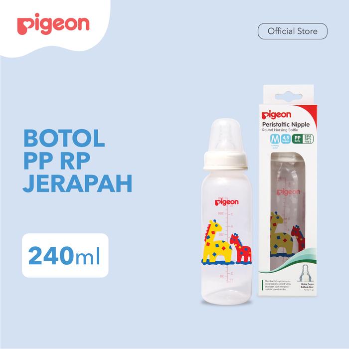 Gambar PIGEON Botol Susu Bayi Pp Rp 240Ml Jerapah With S-Nipple Size M dari Pigeonbabyindonesia Kota Tangerang Selatan Tokopedia
