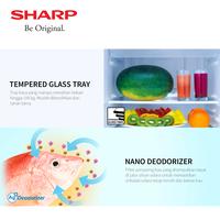 Gambar Sharp Kulkas 2 Pintu SJ 246XI MK Shine J-Tech Inverter Series 205 Liter Tempered Glass Door LED Lamp Fan Cooling System Hemat Energi dari Sharp Official Store Tangerang Kab. Tangerang 2 Tokopedia