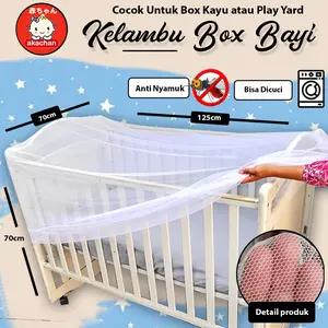 PO KELAMBU BOX Bayi Model SLIP ON Ukuran STANDART - sarung anti nyamuk