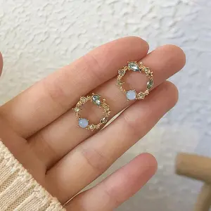 Modis Anting Cincin Telinga Korea Bintang Geometris Gadis