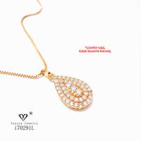 Gambar Yaxiya (anting gelang kalung) liontin perhiasan imitasai gold 18k dari YAXIYA JEWELRY Kota Administrasi Jakarta Barat 3 Tokopedia