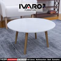 Gambar Meja Tamu / Coffee Table / Meja Sudut /Meja Minimalis Coral Ivaro - bulat dari Ivaro Furniture Kota Tangerang Selatan 1 Tokopedia