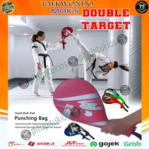 Target Alat Alas Sasaran Tendang Tendangan Double Dobel Doubel Doble Hand Kick Target Tarjet Pad Kickpad Silat Taekwondo Tekwondo Taek Wondo Karate Tinju Kickboxing Muaythai Mok's Moks Murah