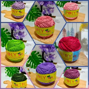 Benang Rajut Poly Kilap Polyester D.27 (POLY2BERRY)