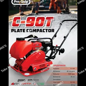 Stamper Kodok PROQUIP C90T - Plate Compactor C90 dengan Tangki Air