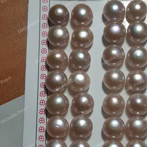Butiran Mutiara Air Tawar berkualitas 9-9.5mm (Lavender)