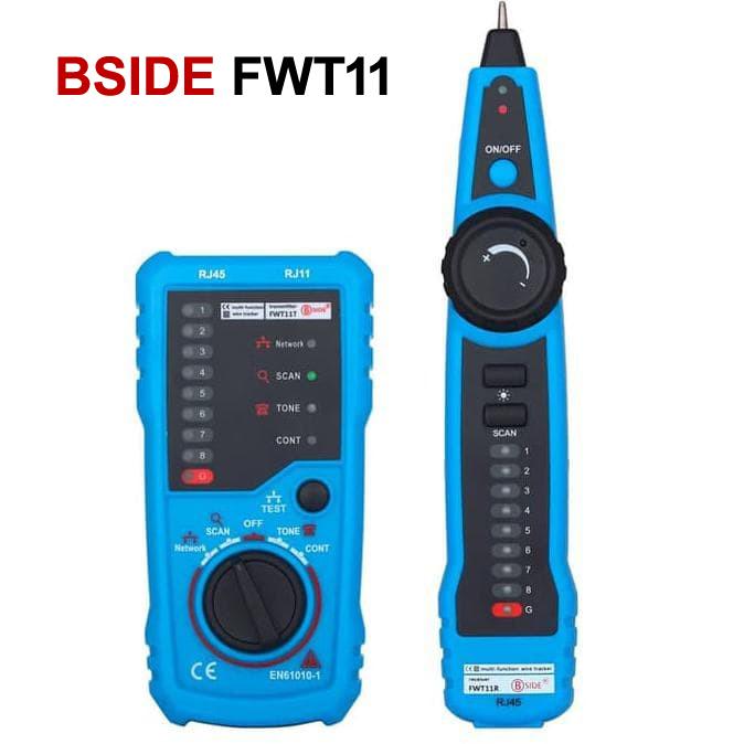 Kabel Lan Tester Alat Penguji Lan RJ45 dan RJ11 CAT5 CAT6 BSIDE FWT11 ...