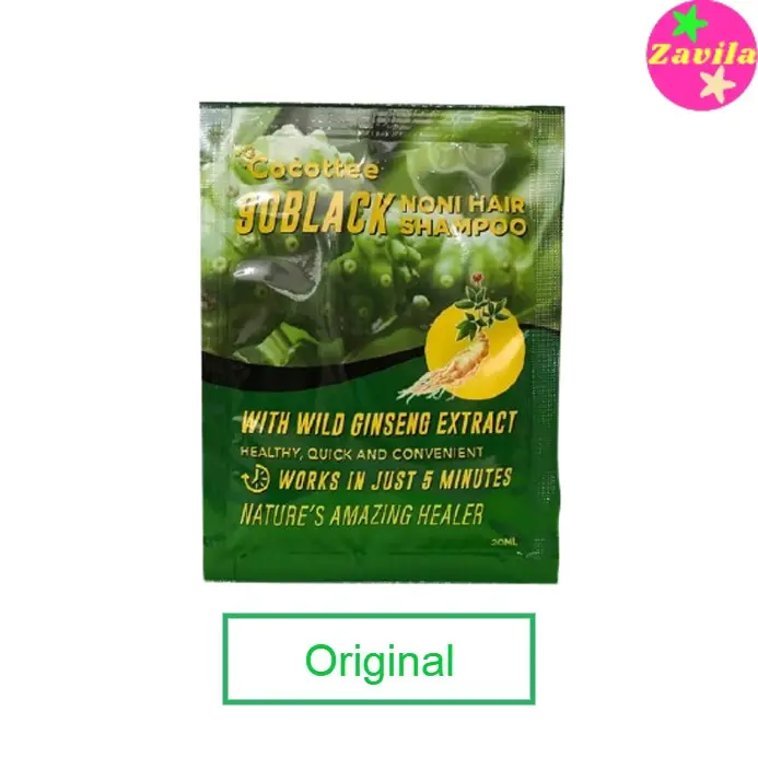 Sachet Sampo Penghitam Rambut Uban Shampo Noni Cocottee Goblack