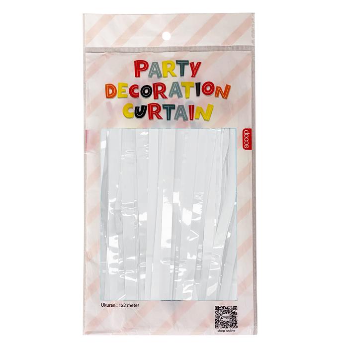 Gambar Scoop Backdrop Tirai Pesta/Party Curtain Premium Candy 1x2m 63050400 - Putih dari Scoop Ideas Kota Administrasi Jakarta Utara 5 Tokopedia