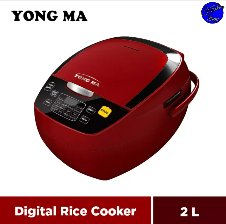 YONG MA Digital Rice Cooker 2 L YMC 801R/SMC 8017 Merah