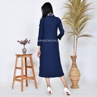 Gambar KI Kemeja Loose Panjang Tunik Dress Dayana Jumbo Tenun Asha Biru - Biru, 4 dari KainIndonesiaco Kota Administrasi Jakarta Timur 3 Tokopedia