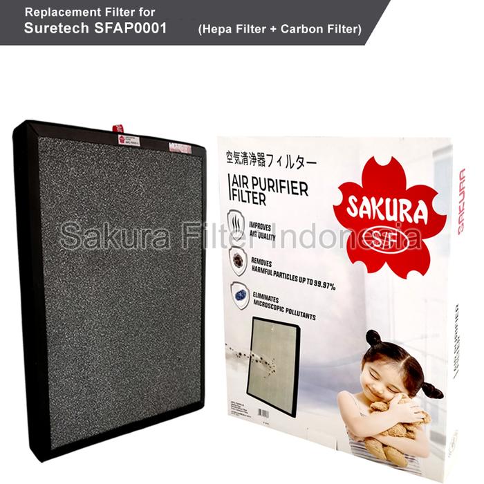 Gambar Filter HEPA + Carbon Suretech Air Purifier SFAP0001 APC-79550-S dari Sakura Filter Indonesia Kab. Tangerang Tokopedia