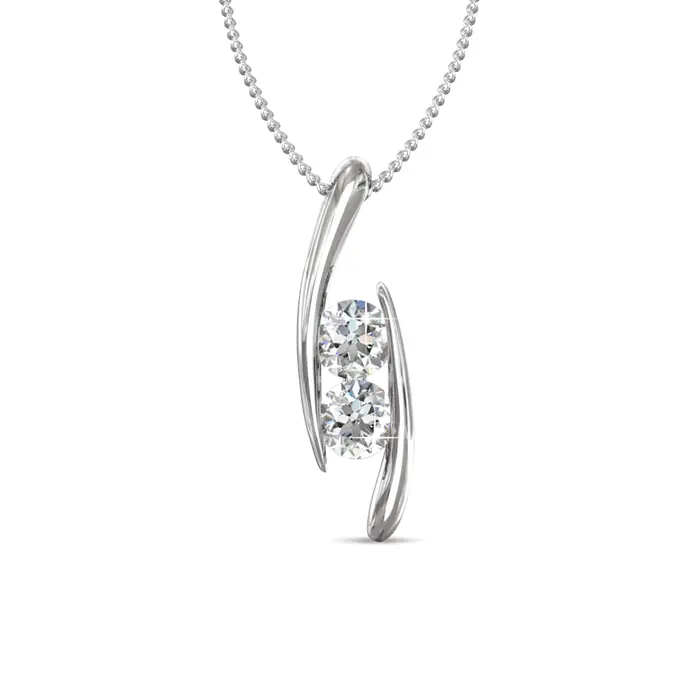 Gambar Her Jewellery Infinity Pendant Kalung - Crystals from - White gold dari Her Jewellery Kota Administrasi Jakarta Pusat 3 Tokopedia