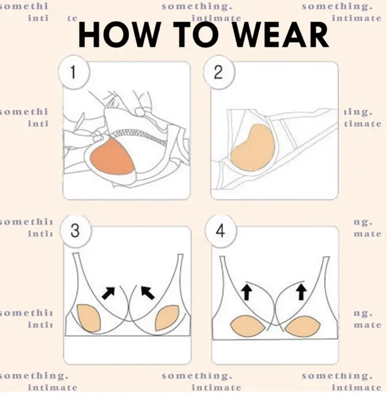 Waterproof Bikini Pushup Bra Pads untuk Berenang Cup Tambahan Busa Bra 2
